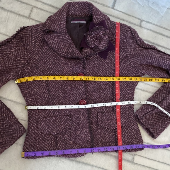 Rinascimento boiled acrylic blazer sweater! Business, classic, office! Size M - Picture 11 of 16